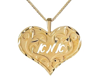 14K Gold Jewish mom heart Necklace, Ima pendant, Mother Hebrew pendant, Gold Hebrew Necklace for Women, Jewelry from Israel, Glitter Gold