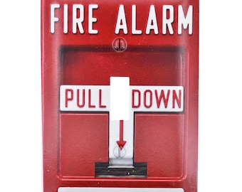 Novelty Wallplates for Fire Alarm, Missile Launch, Nuclear Missile Launch. 5" x 3.5" – Decorative Wallplates