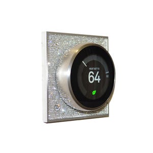 Classy Bling Rhinestone NEST Thermostat Wall Plate / Trim Kit / Back Plate (3rd Generation)