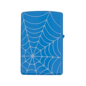 Spider Web Print Metal Oil Lighter – Gothic Web Design Refillable Flip Top Pocket Lighter Bild 5