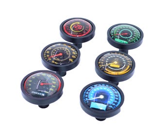 Speedometer Style Cabinet Knob Drawer Pull Cabinet Handle Set (Modern or Classic Vintage)