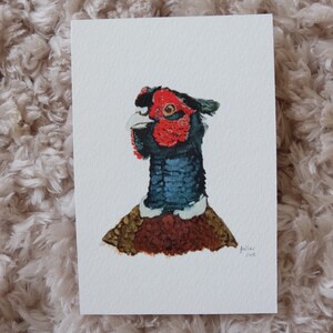 Percy the Pheasant print (6X4)