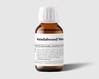Óleo de fragrância profissional de almíscar e sândalo