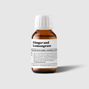 Ginger and Lemongrass Professional Grade Fragrance Oil for candles, diffusers, soaps and lotions