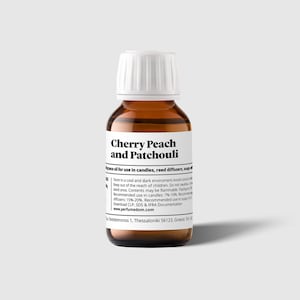 Cherry Peach and Patchouli Professional Grade Fragrance Oil for candles, diffusers, soaps and lotions