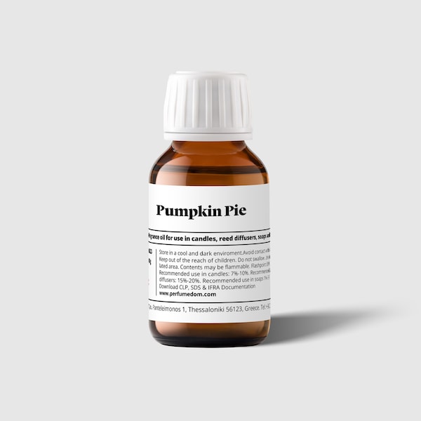 Huile parfumée Pumpkin Pie de qualité professionnelle pour bougies, diffuseurs, savons et lotions