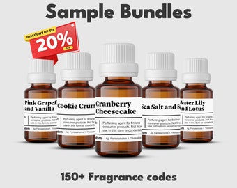 5x-25x Fragrance Oils Sample Bundles 10g