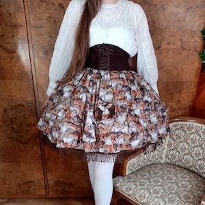 Lolita Horse Print Rock by Viviana Iris Kawaii Jfashion Gothic Lolita Classic Lolita Steampunk