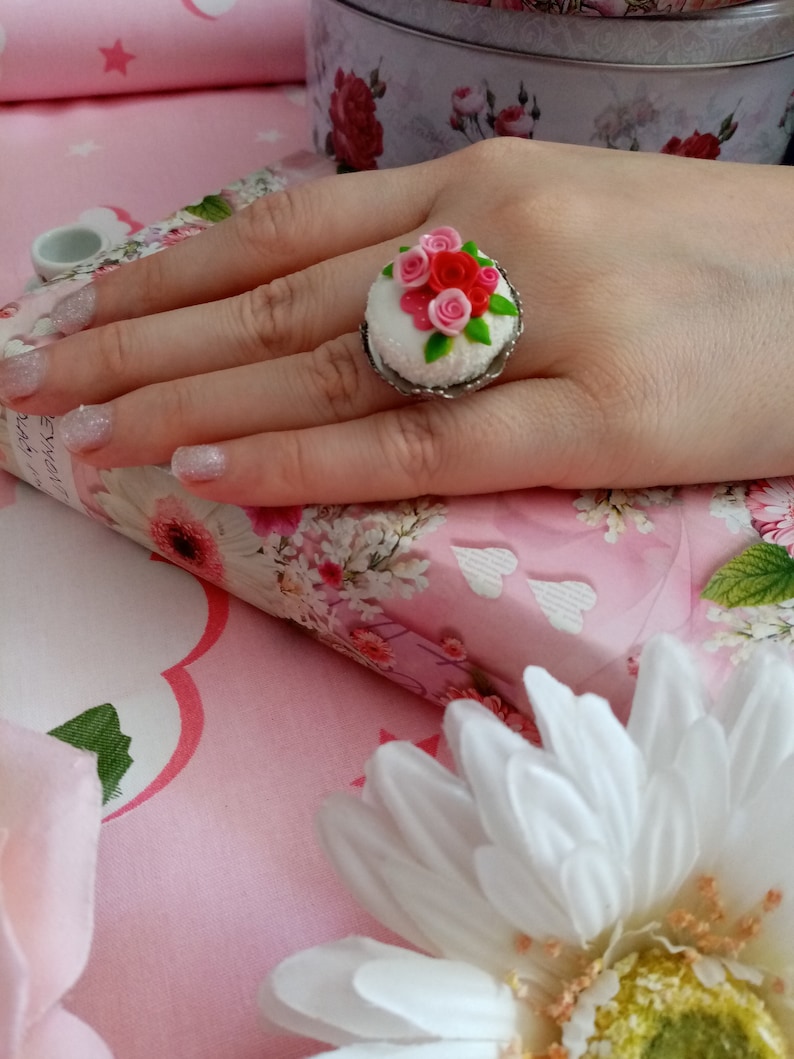 Lolita Sweet Cake Rings Kawaii Fairy kei Jfashion Harajuku