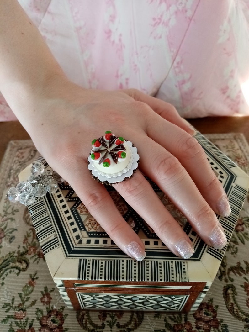 Lolita Sweet Cake Rings Kawaii Fairy kei Jfashion Harajuku