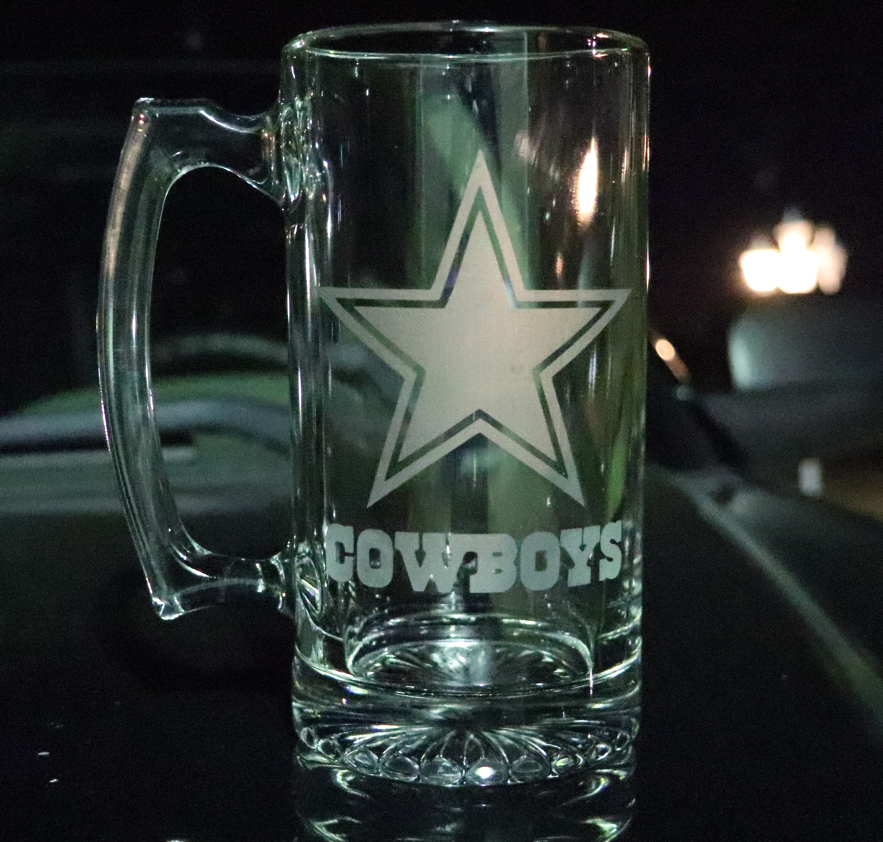 Dallas Cowboys Beer Mug Etsy