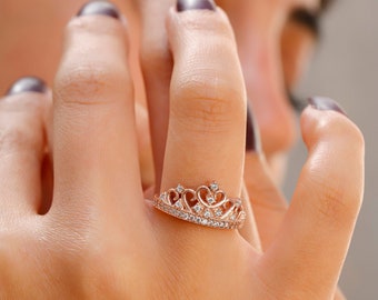 Sterling Silver Marcasite Stone Crown Ring Sterling Silver Marcasite Stone Crown Ring