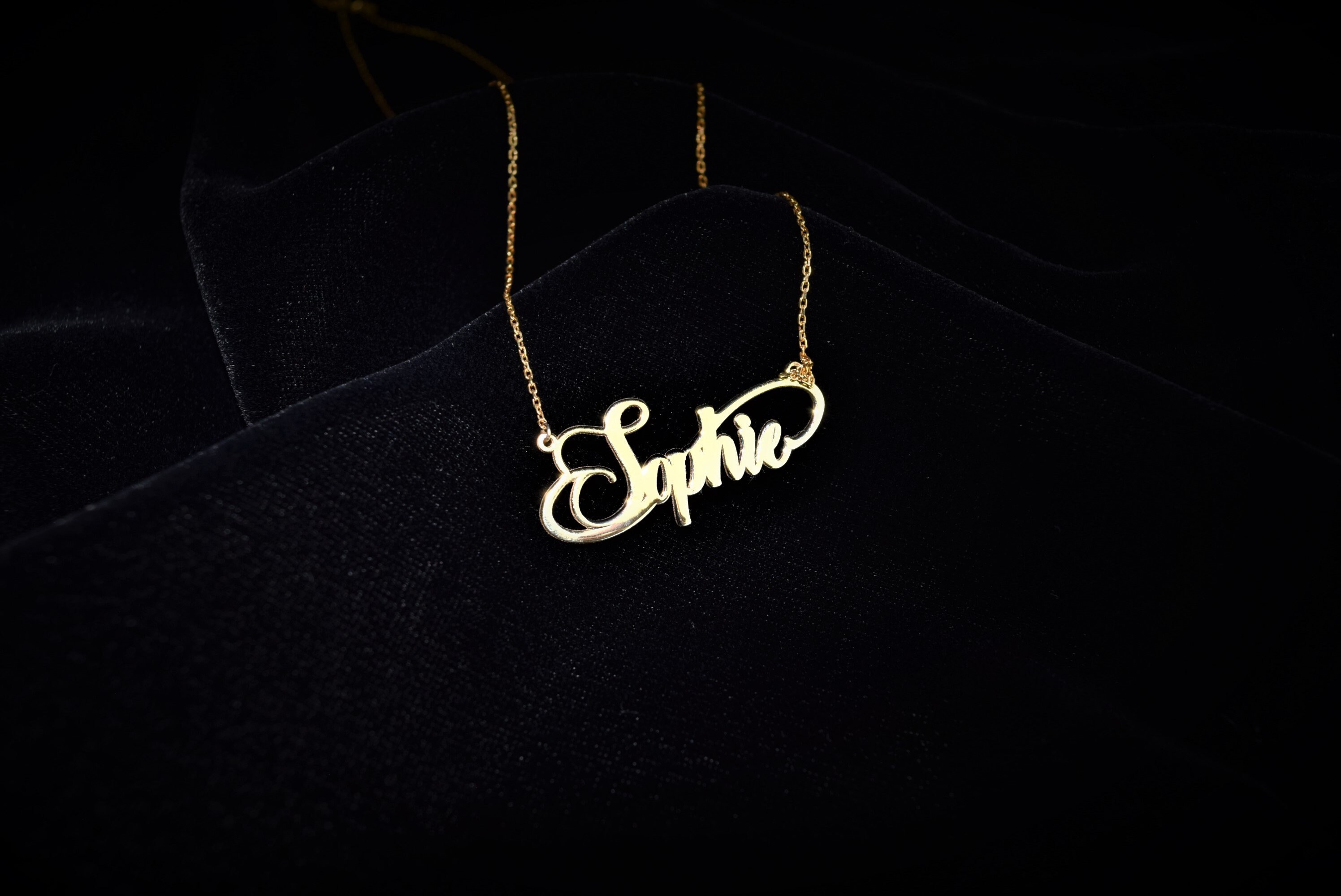 Personalized Name Necklace in Sterling Silver Custom Name | Etsy