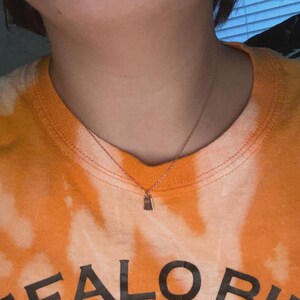 Sterling Silver Tiny Ghost Necklace: Halloween Spooky Boo Emoji