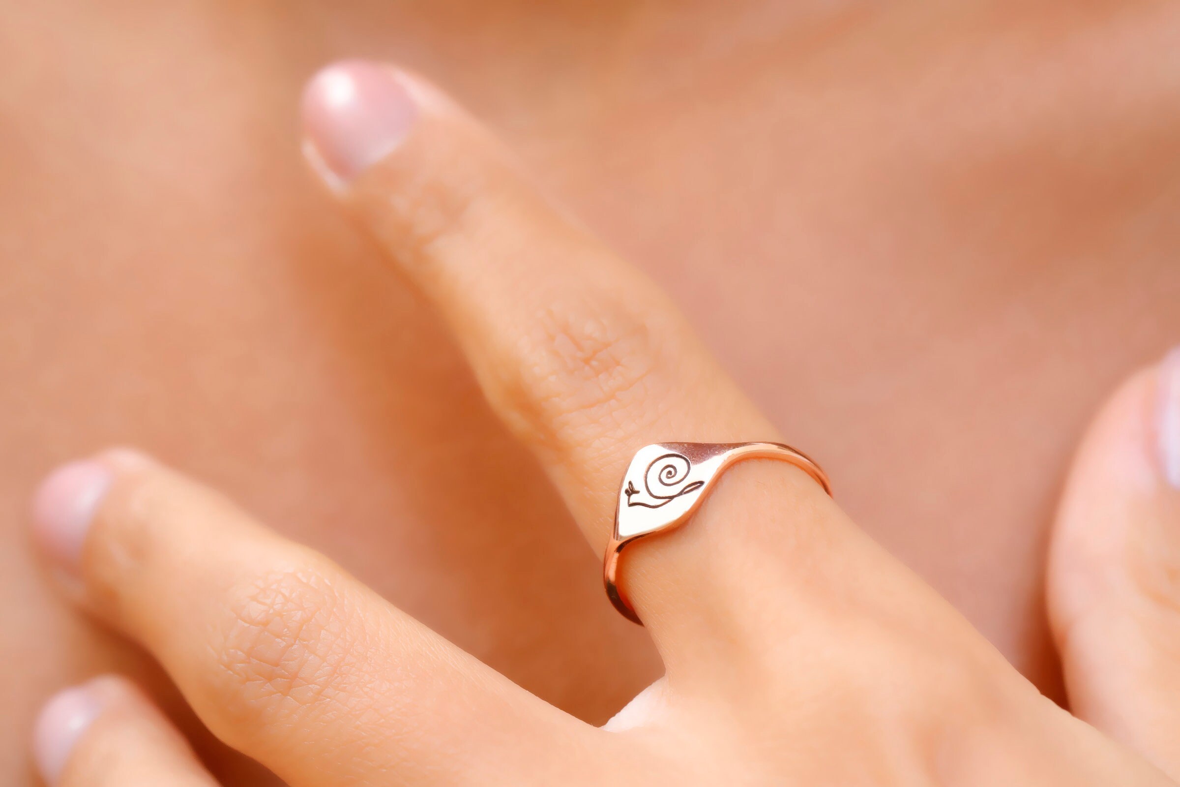 Animal Silhouette Signet Ring, Engraved Pet Ring, Meaningful Pet Owner Ring, Animal Jewelry, Animal Lover Gifts
