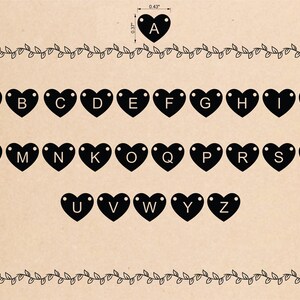 Gargantilla de oro con corazón, joyería con inicial personalizada / collar minimalista con letras de plata imagen 4