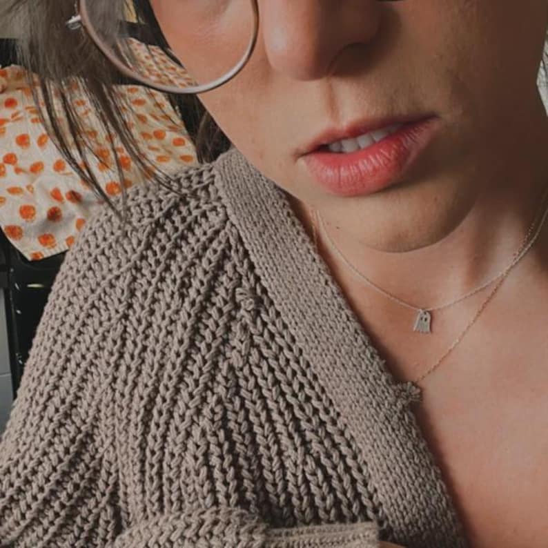 Sterling Silver Tiny Ghost Necklace: Halloween Spooky Boo Emoji
