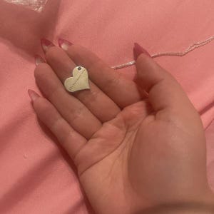 Engraved Heart Necklace Silver, Custom Heart Necklace, Handwriting Necklace Heart, Heart Necklace Personalized
