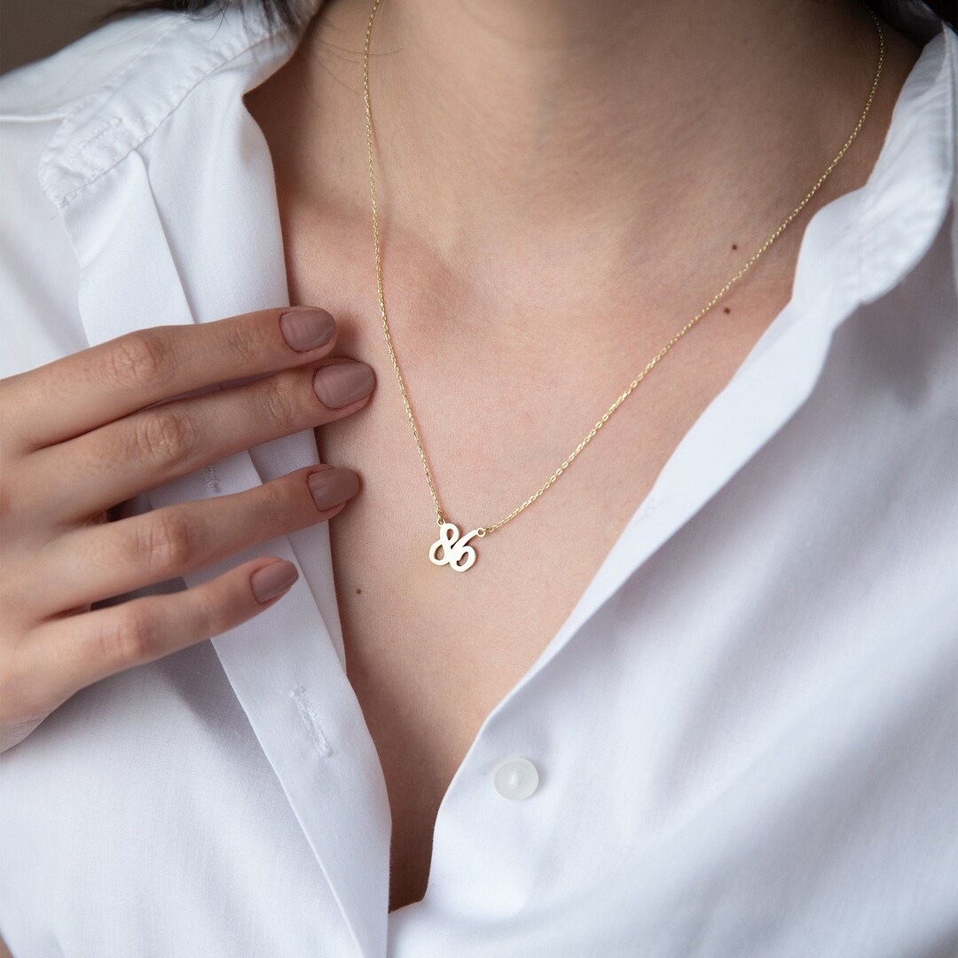 Year Necklace, Custom Number Necklace, Personalized Date Necklace