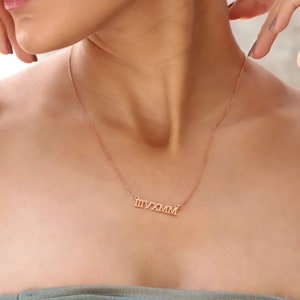 14K Gold Delicate Roman Numerals Choker Necklace By NecklaceDreamWorld, Perfect Dainty Special Date Symbolic Jewelry Gifts, Birthday Gifts image 3