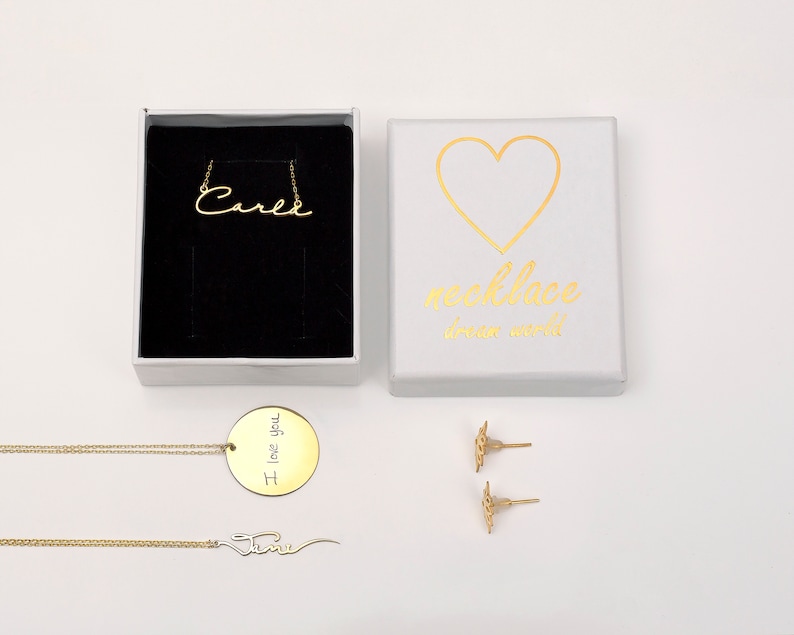 Custom Double Name Ring Gold • Two Personalized Cursive Name Rings • Women Name Jewelry