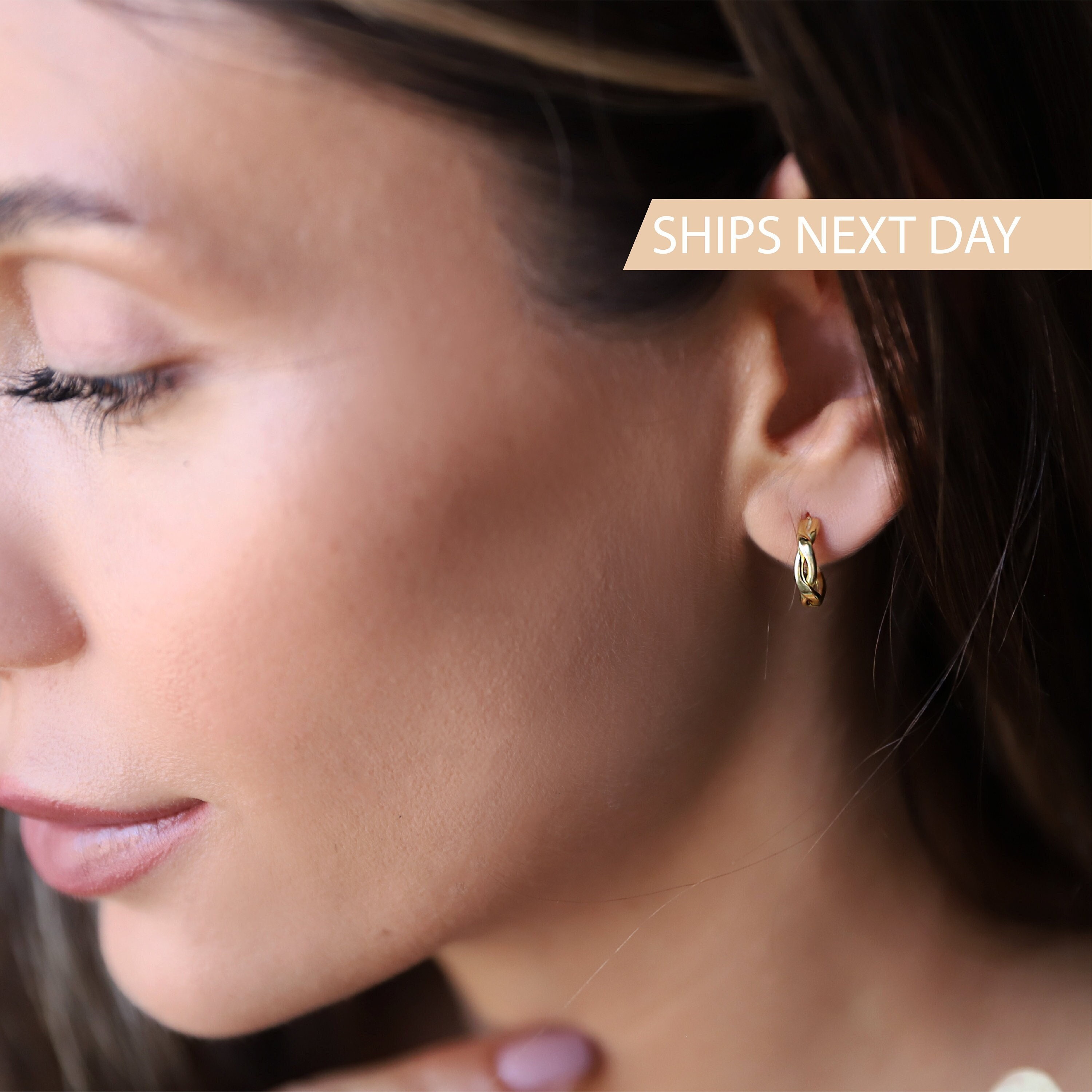 Permanent shop hoop earrings