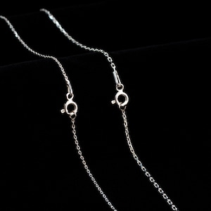 Best Seller, Sterling Silver Chain, Sterling Silver Gold Finished Chain, Dainty Rose Gold Chain, Everyday Chain, Simple Chain , Any Sizes