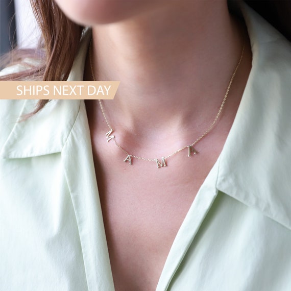 Initial necklace deals for new mom