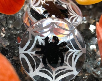 Spider web plugs 19mm-40mm Halloween