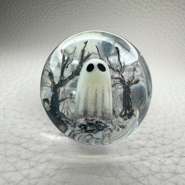 Plugs Ghosts 8–50 mm, double flare, la paire, phosphorescents dans le noir, halloween, forêt magique, effrayant, fantasmagorique, boo