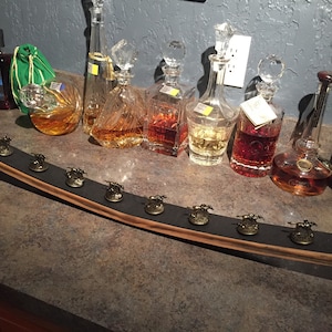 STAVE Blanton&#39;s Bourbon stopper dispay REAL barrel wood whiskey cork glorifier horses blantons
