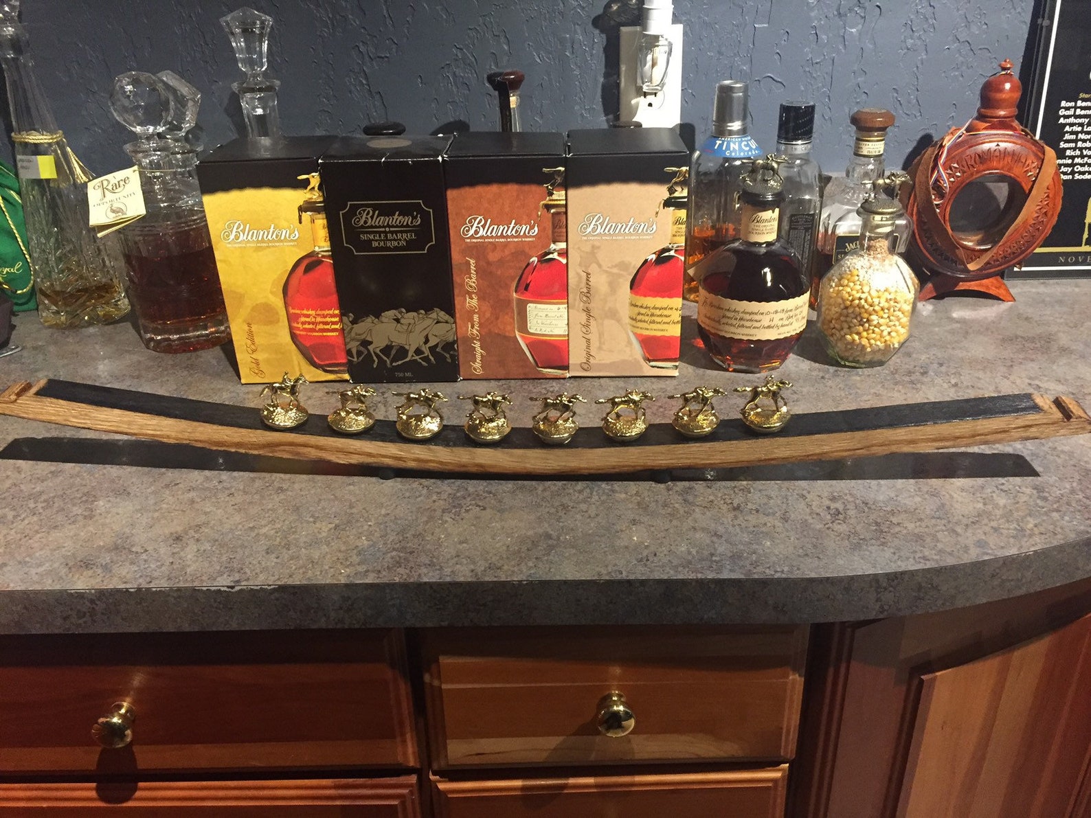 VERY NARROW Stave Blanton's Bourbon Stopper Dispay REAL - Etsy