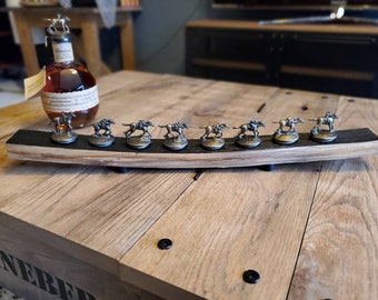 Shortened Blanton's bourbon barrel wood stopper cork display, horses bottle whiskey stand blantons OPTIONS