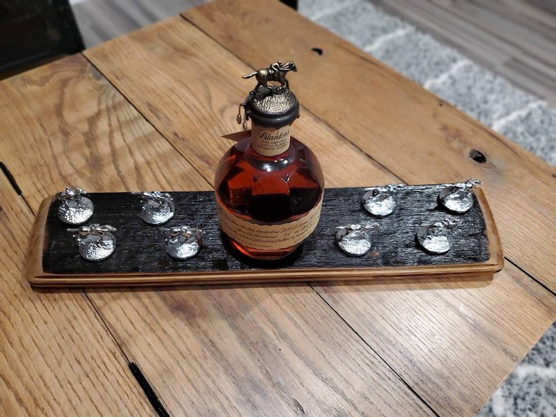 GRAND Head Stave Blanton's Bourbon Bottle and Stopper Dispay REAL ...