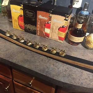 VERY NARROW Stave  Blanton&#39;s Bourbon stopper dispay REAL barrel wood whiskey cork glorifier horses blantons