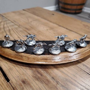 Blanton&#39;s Bourbon Bottle Stopper Barrel MINI Head Display REAL wood cork whiskey blantons cork horses glorifier