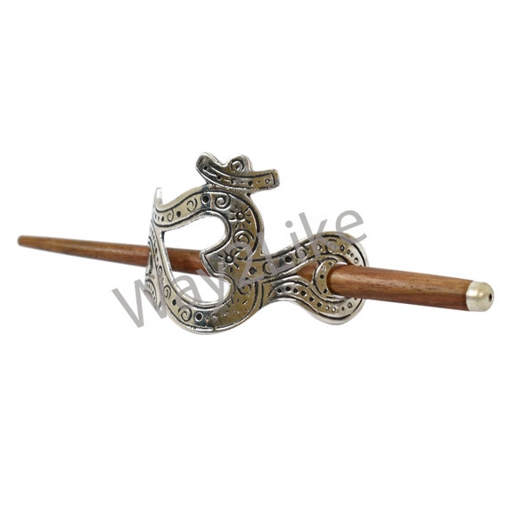 Women Hair Juda Clip Wooden & Metal Hand Carved Hair Pin - Etsy Women Hair Juda Clip Wooden & Metal Hand Carved Hair Pin - Etsy