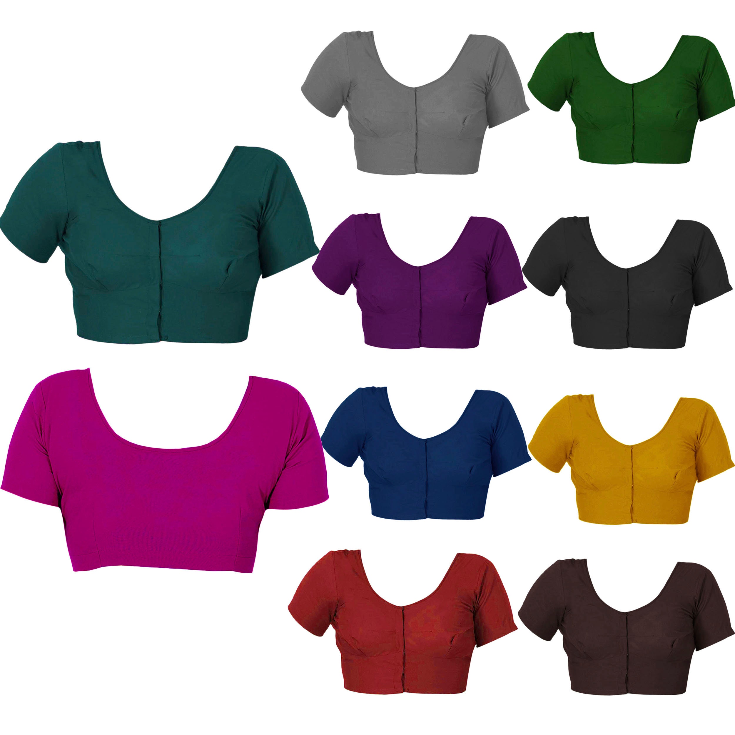 cotton black blouse