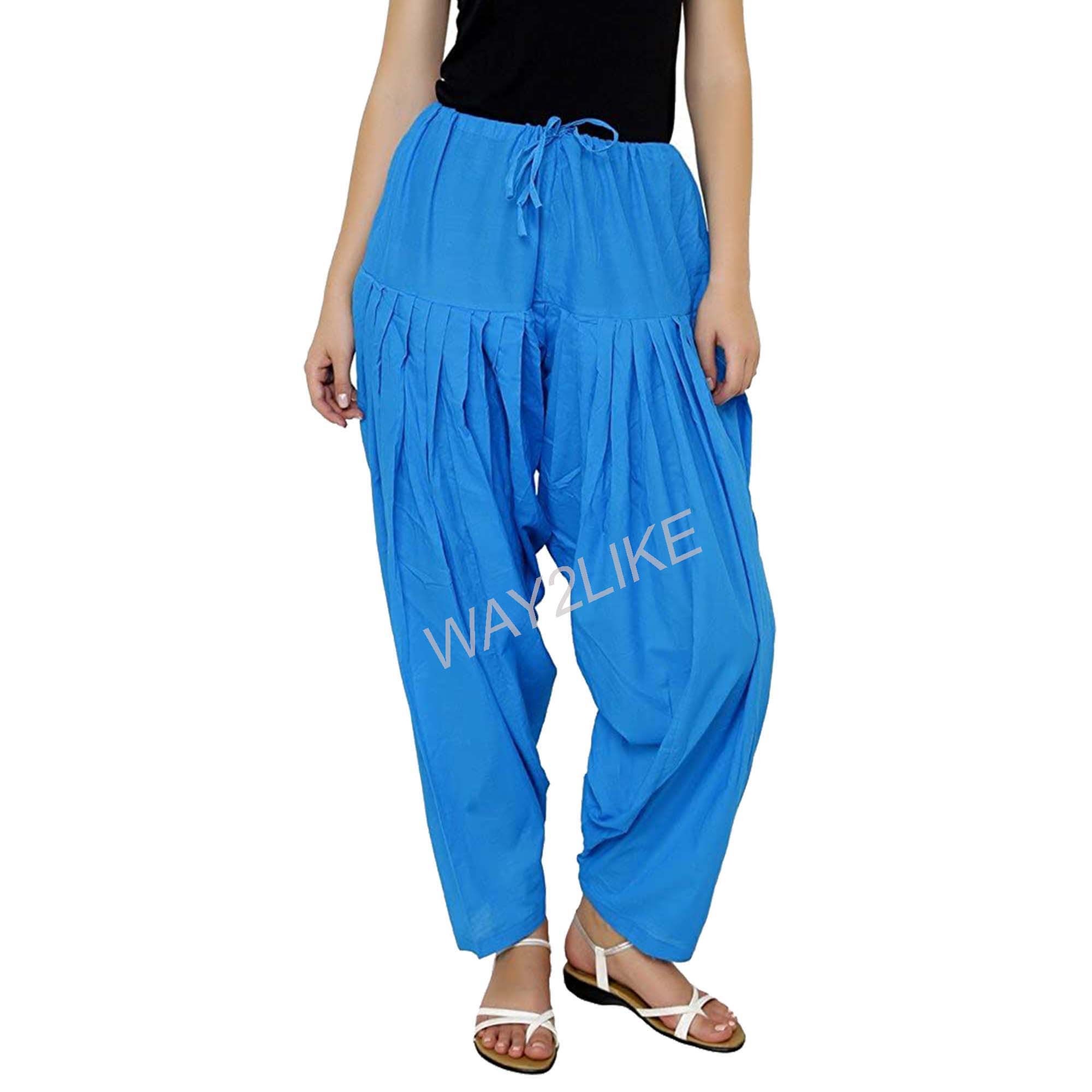 Cotton Salwar Punjabi Patiyala Trouser Comfortable Harem Pants Etsy UK