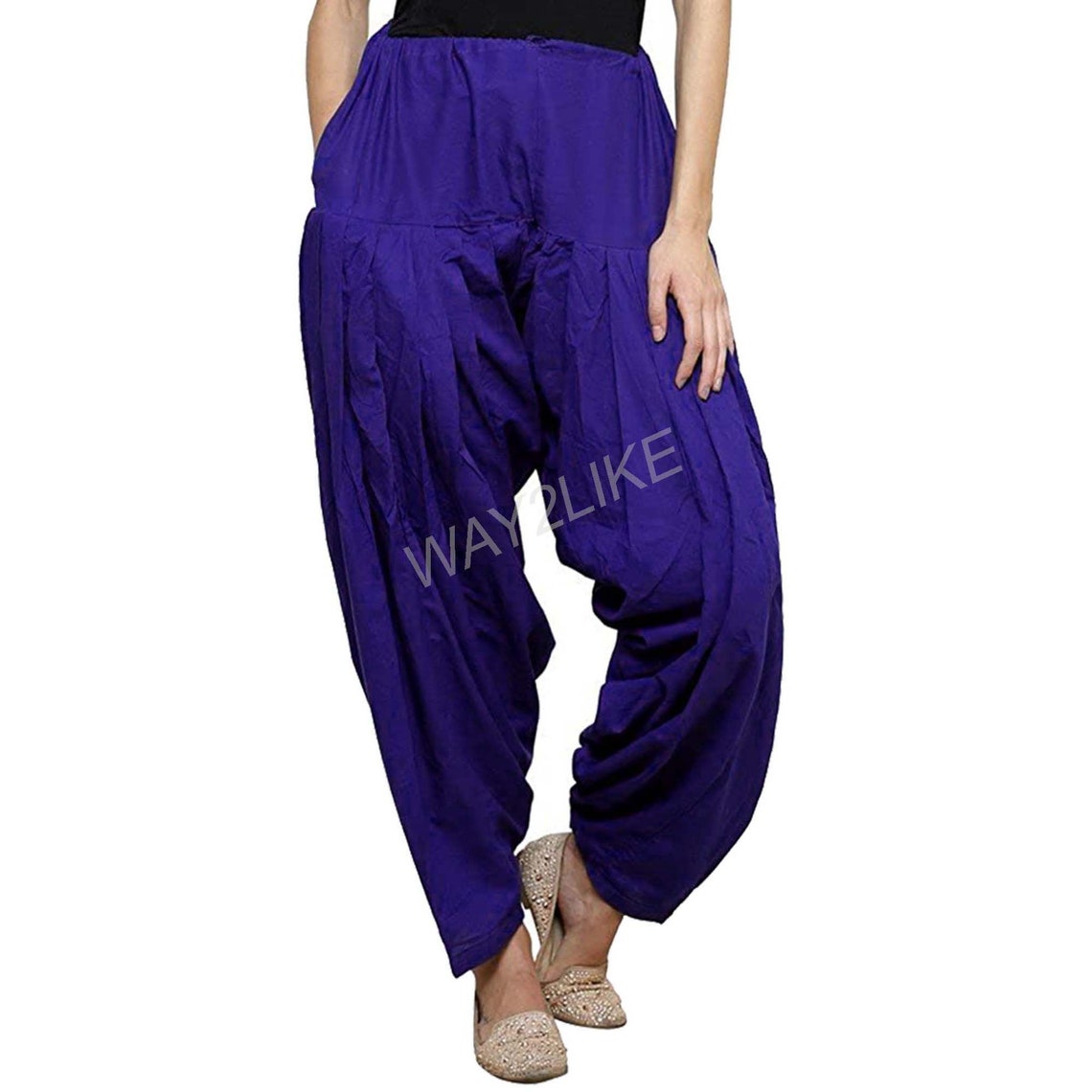 Cotton Salwar Punjabi Patiyala Trouser Comfortable Harem Pants Etsy