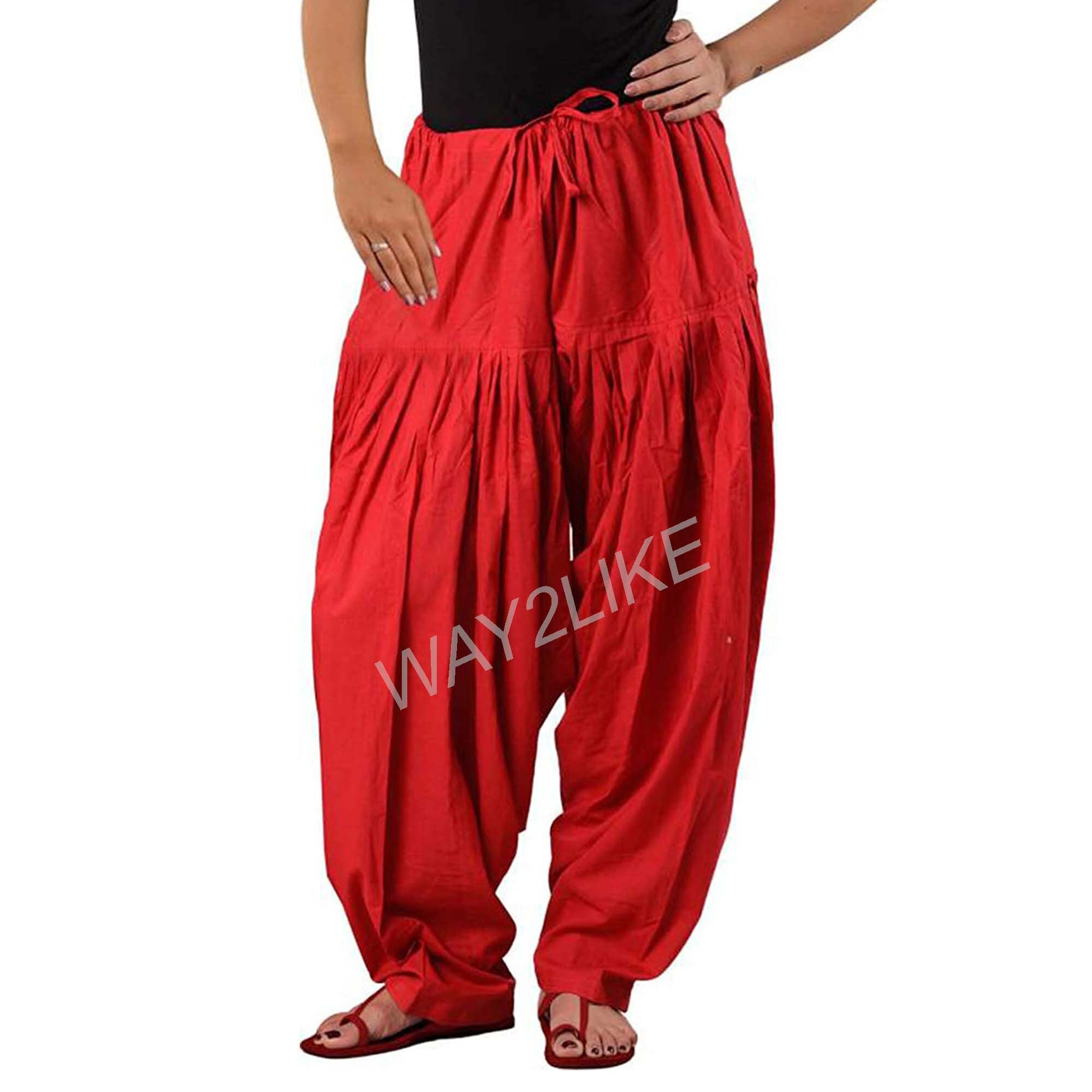 Cotton Salwar Punjabi Patiyala Trouser Comfortable Harem Etsy UK