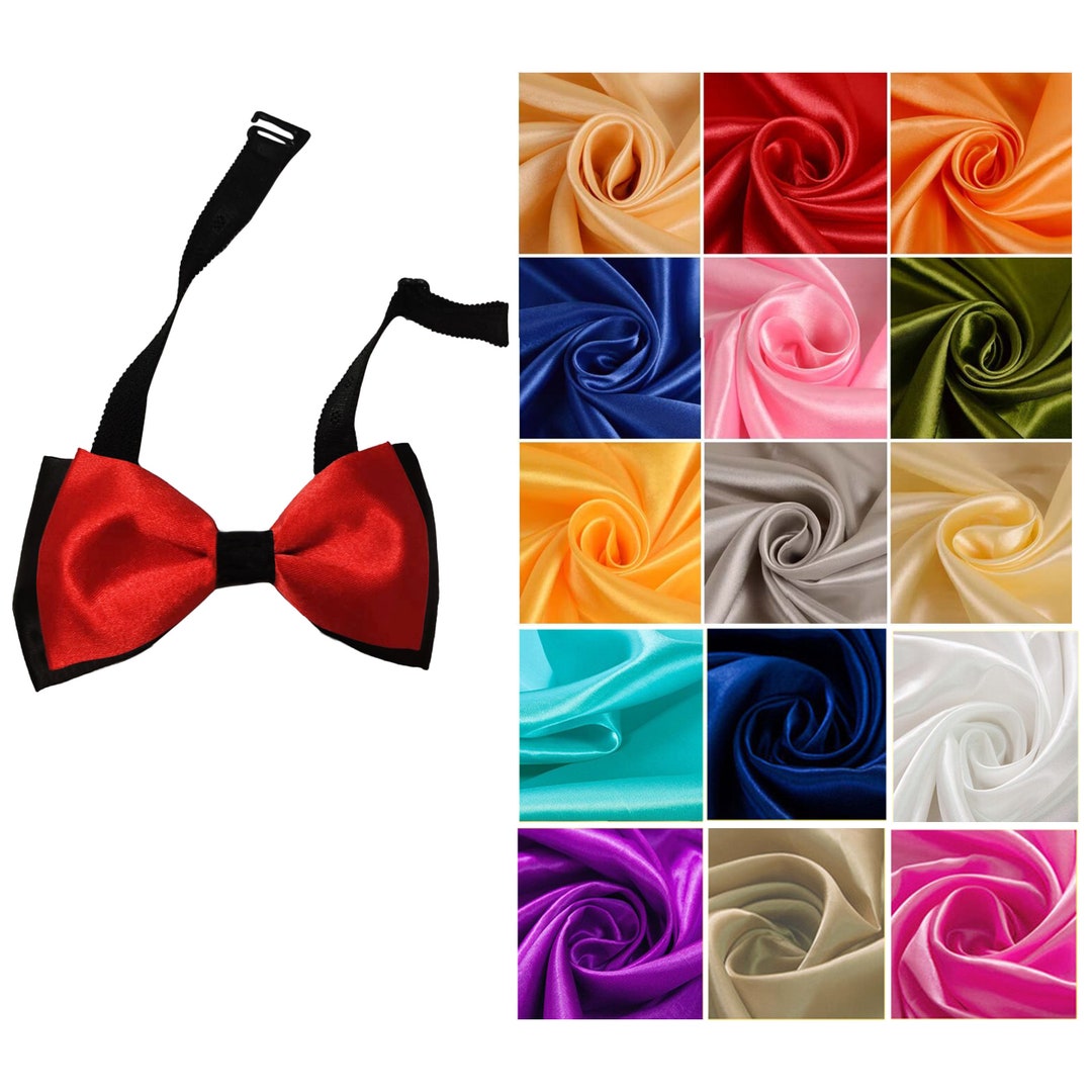 Men's Premium Self-Design Polyester Satin Bow Tie main image 1