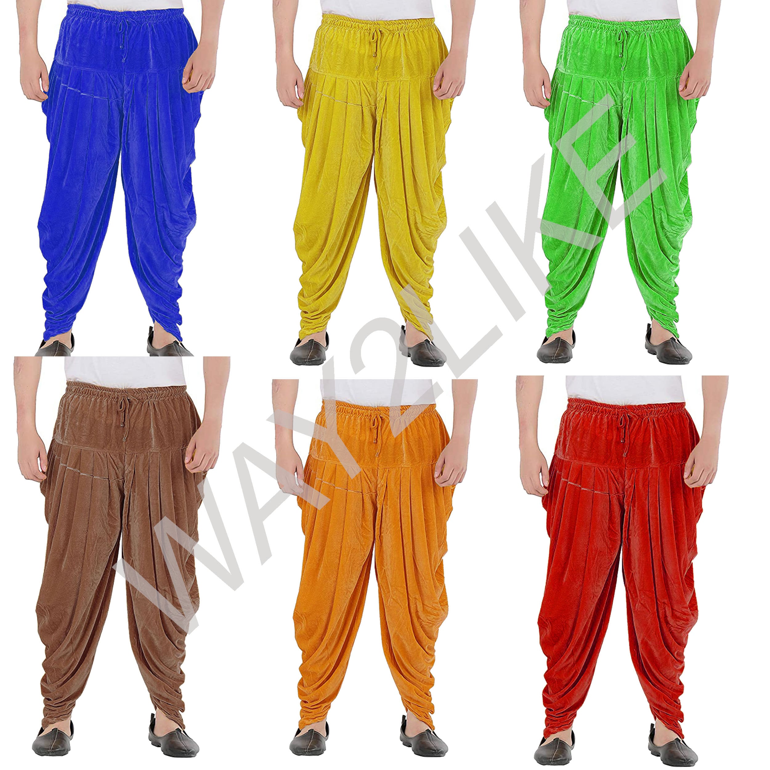 Indian Men's Trouser Dupion Silk Dhoti Patiala Dhoti Pant Fashion Dhoti  Salwar | eBay