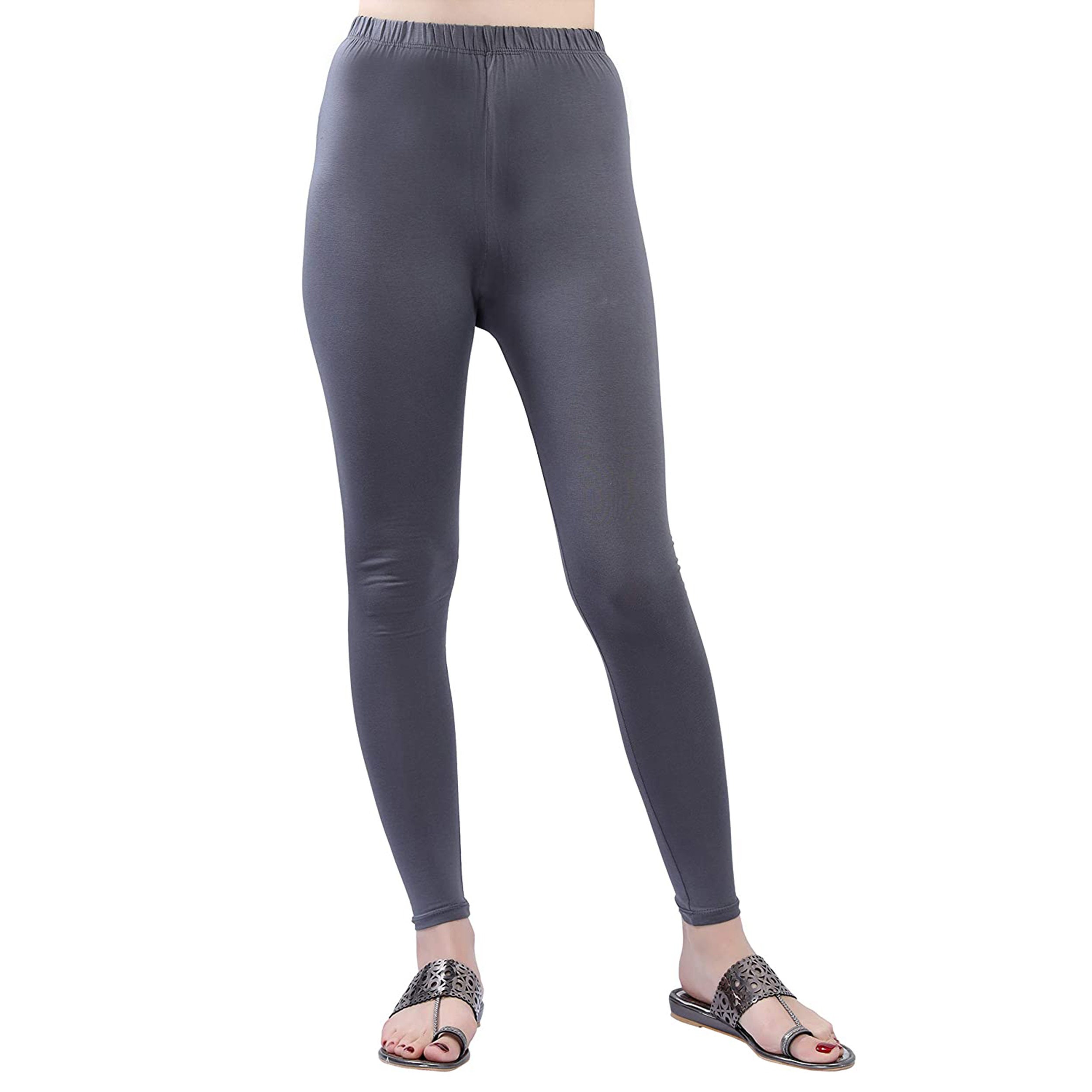 Leggings ajustados de algodón para mujer, pantalón largo de yoga de cintura  alta para entrenamiento y Leggings elásticos suaves, pantalone -  España