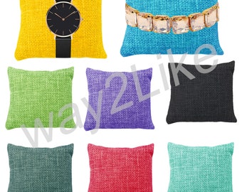 Jewelry Display Cushion, Jute Bracelet Display, Cushion For Jewelry, Watch Pillow, jewellery Cushion, Jewelry Storage, Bracelet Pillow