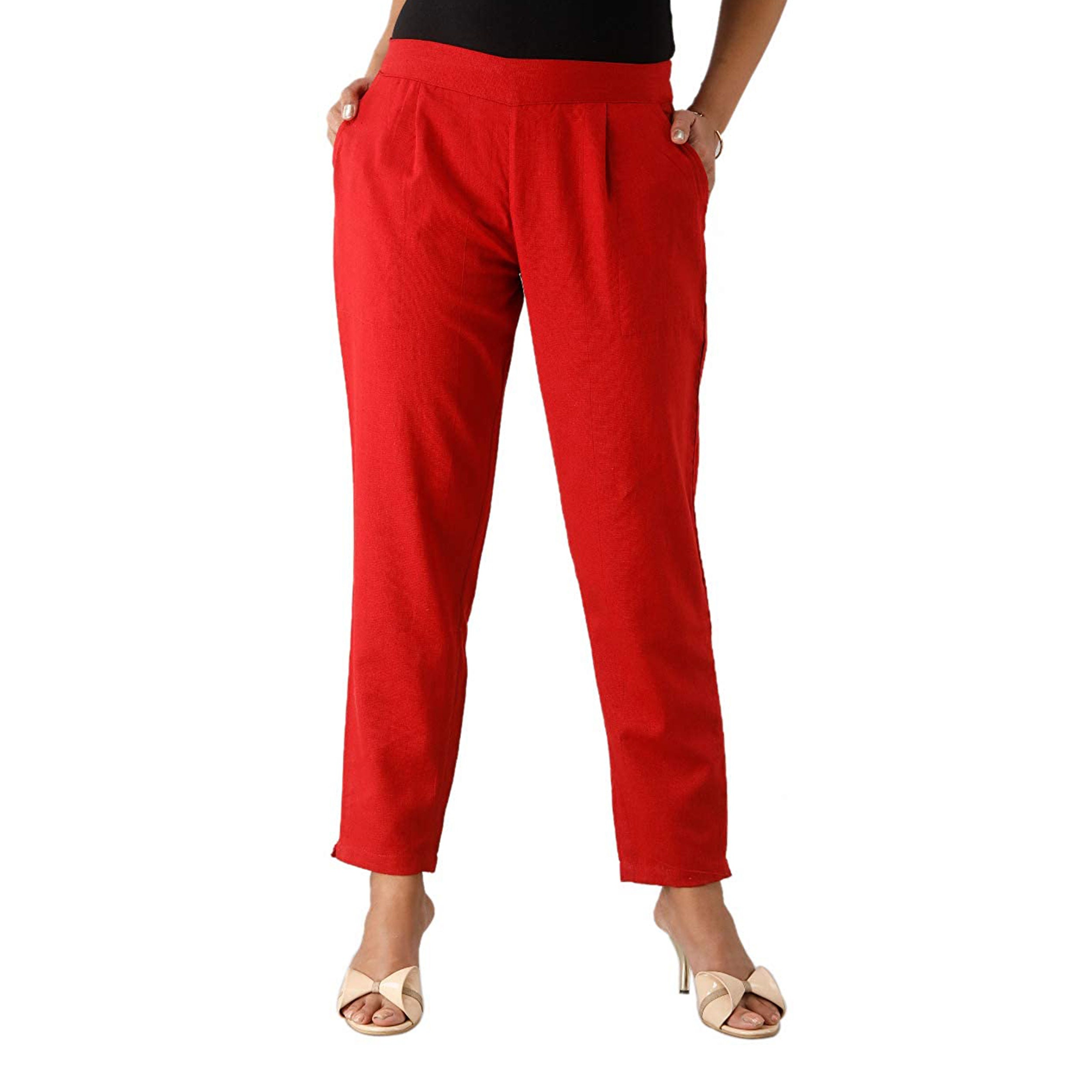 Women's Clothing Regular Fit Cotton Trouser Pant Full Stitched