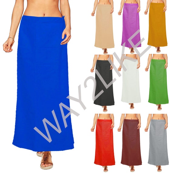 Women Underskirt Cotton Petticoat Inskirt Plain Solid Women Free Size for Sari  Inner Wear Skirts Dress Beach Pool Wrap Skirt for Gifts -  Denmark