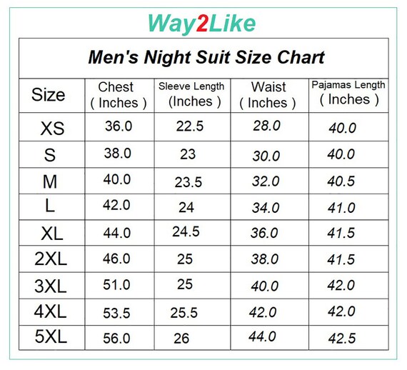 Men s Full Sleeve Night Suit Robes Sleepwear Nightwear Pyjamas