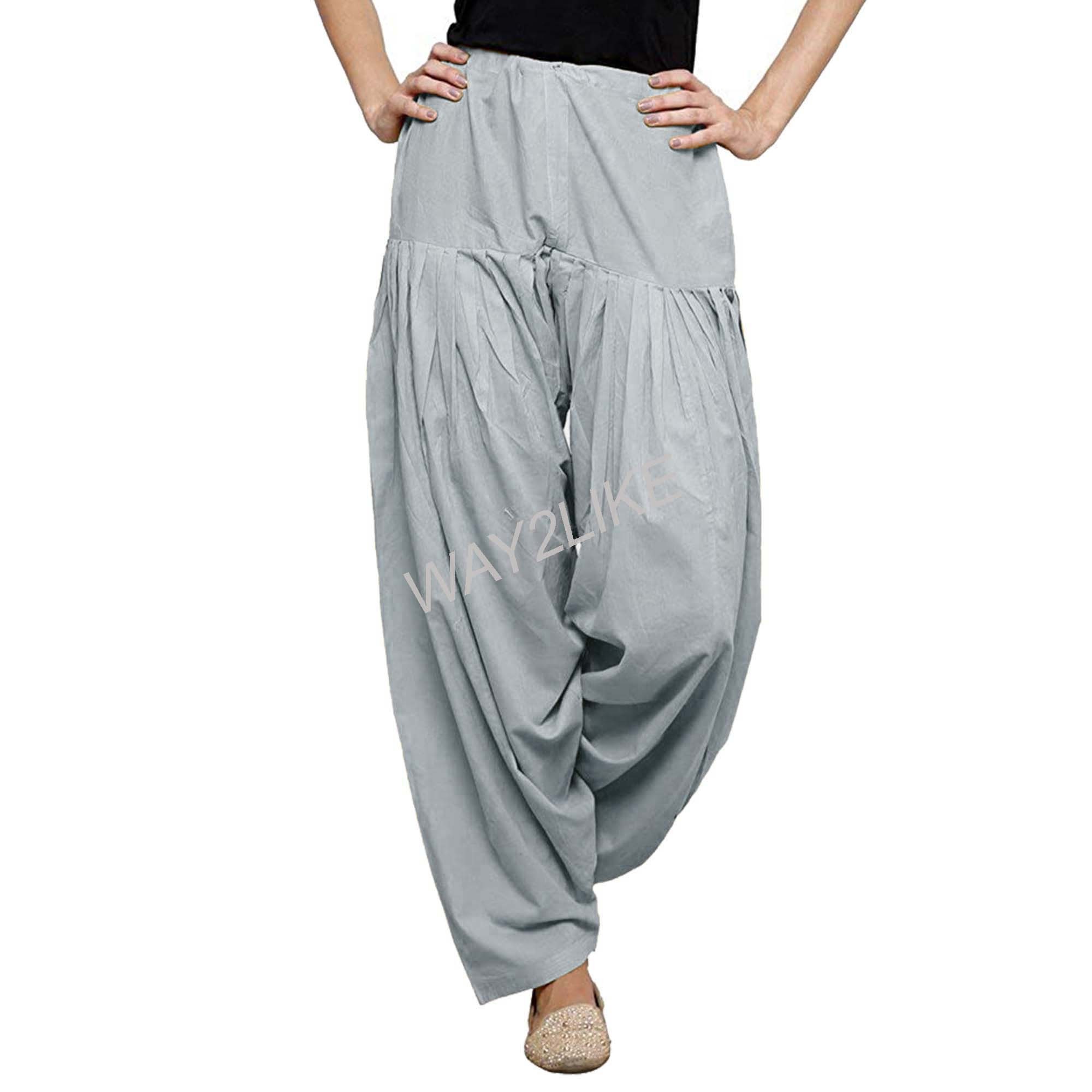 Cotton Salwar Punjabi Patiyala Trouser Comfortable Harem Pants Etsy UK