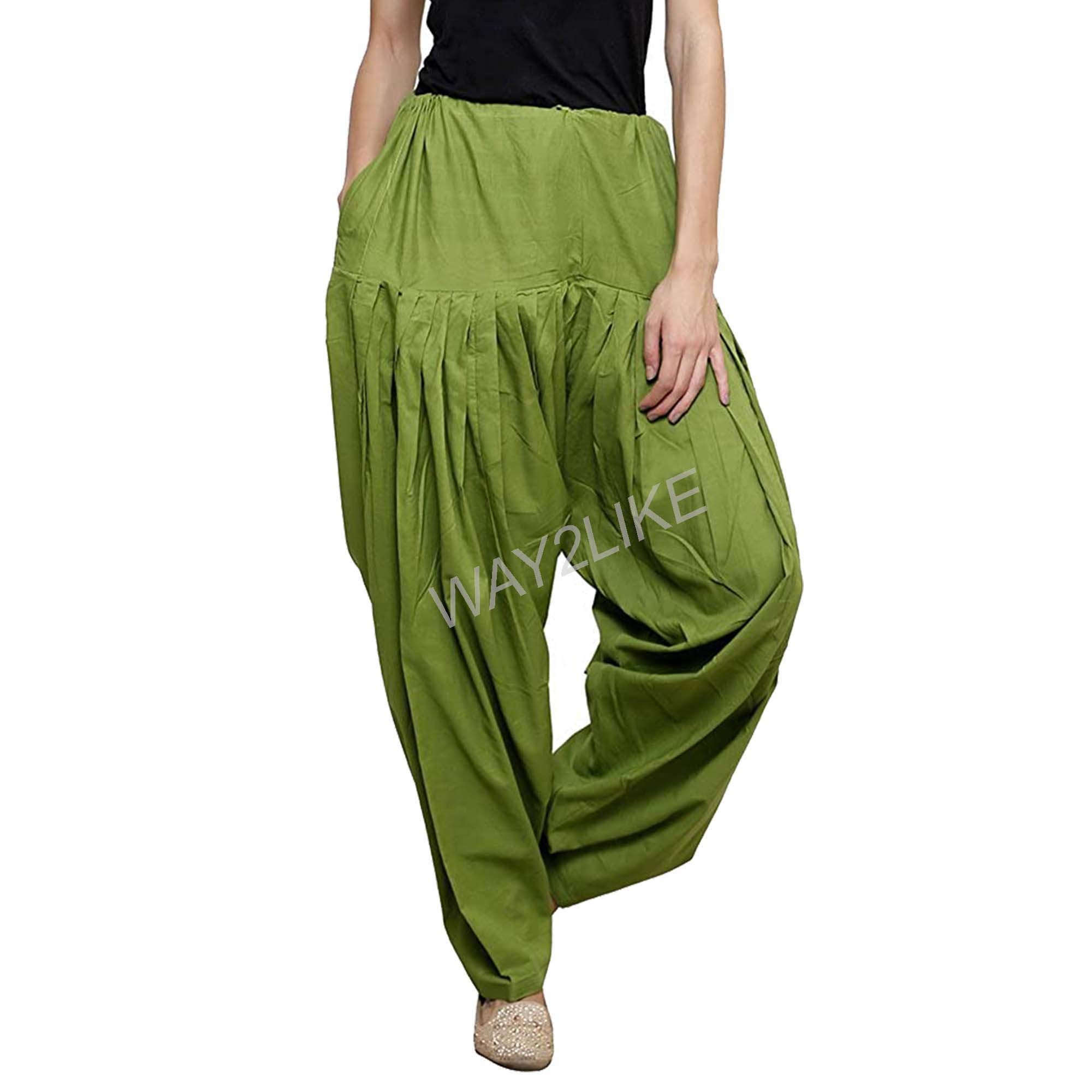 Cotton Salwar Punjabi Patiyala Trouser Comfortable Harem Pants Etsy UK